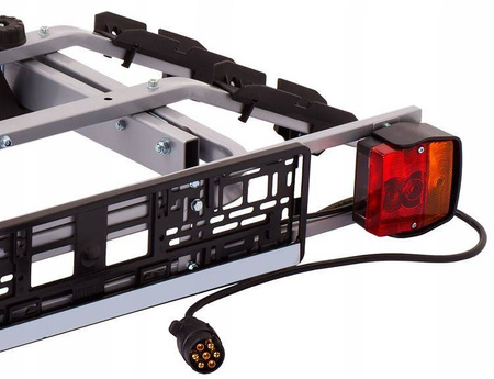 Piattaforma portabici per 3 biciclette per gancio di traino Titan Amos 7PIN