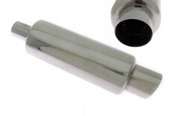 Silenziatore basso sportivo in acciaio inox 77mm Turbo Works