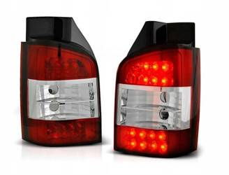 Vw T5 2003-2009 rosso bianco lampade tuning a LED