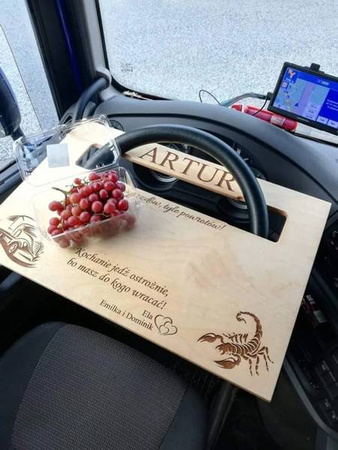 Tavola del volante VOLVO FH3 FH4 IVECO MAN TGX TGA in legno.