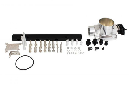 Collettore di aspirazione Nissan S13 CA18DET con corpo farfallato e fuel rail