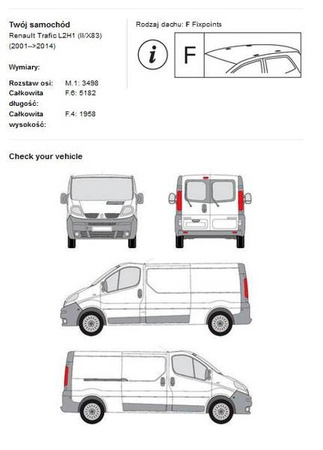 Portapacchi a trave Opel Vivaro Renault Trafic