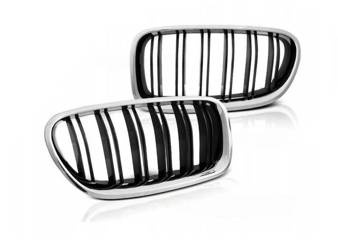 Griglia sportiva nero lucido cromato per Bmw F10 F11