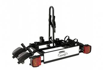 Portapacchi a piattaforma per 2 biciclette con gancio Tytan Amos nero