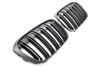 GRIGLIA BMW X1 F48 DOPPIO PIATTO NERO OPACO