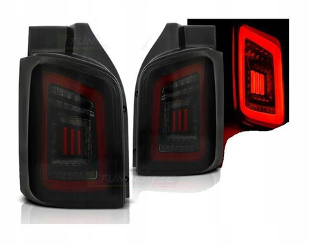 Vw T5 04.03-15 nero fumo rosso lampade a led