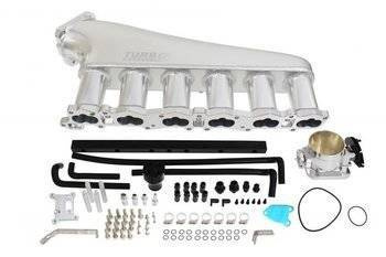 Collettore di aspirazione Nissan RB26 con valvola a farfalla e fuel rail