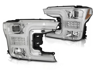 Tubo Chrome Seq fari per Ford F150 Mk13 17-20