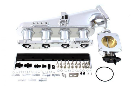 Collettore di aspirazione Nissan S14 SR20DET con corpo farfallato e fuel rail