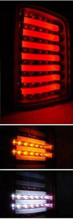 Luci posteriori a LED VW T6 Transporter nero 03-15