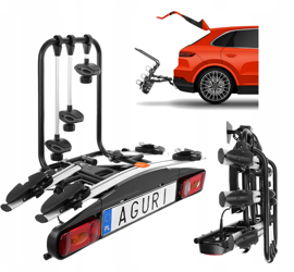 Aguri Active Piattaforma portabici 2 biciclette argento
