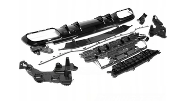 Diffusore Sport Black Silver per Mercedes W205 18-