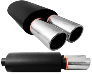 Silenziatore per bassi 2x80 WM per bassi sportivi + banda