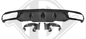 DIFFUSORE MERCEDES W213 16-19 NERO