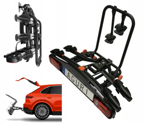 Aguri Active Piattaforma portabici 2 biciclette nera