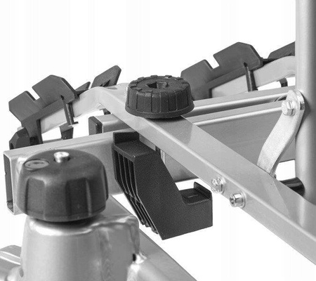 Piattaforma portabici per 3 biciclette per gancio di traino Titan Amos 7PIN