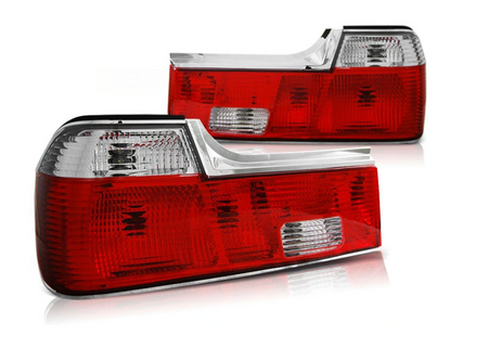 Luci posteriori Bmw E32 Serie 7 86-94 Clear Red White