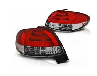 Lampade a LED Peugeot 206 98 - barra led bianca rossa